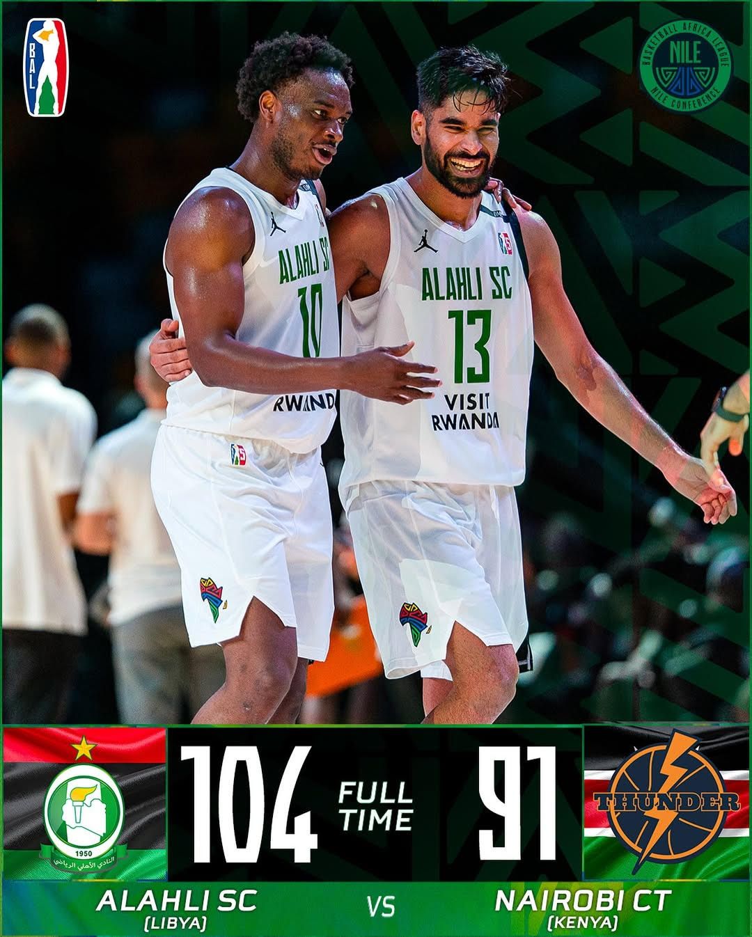 Al Ahli Tripoli seals BAL playoff berth first form the Nile conference