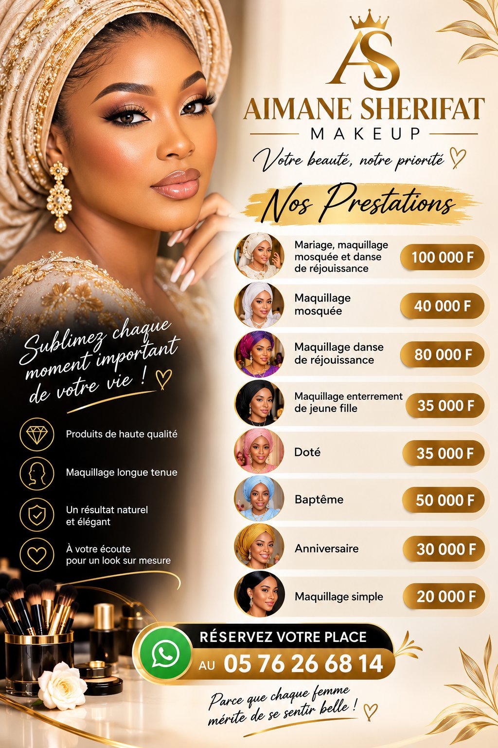 Aimane sherifat Makeup · Abobo sagbe entenne 21 arrondissement, Abidjan