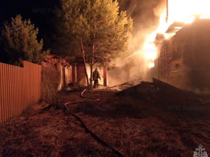 Во Владимирской области пожар уничтожил частный дом