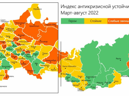 Владимирская область – в лидерах по социально-экономической устойчивости