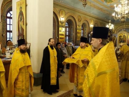 В день памяти святителя Феофана Затворника митрополит Тихон совершил литургию в Богородице-Рождественском монастыре