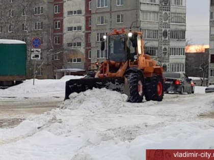 За сутки с улиц Владимира вывезено более 3100 кубометров снега