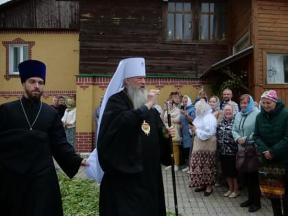 Архиерейское богослужение в Троицком храме села Арбузово