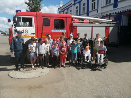 В пожарно-спасательной части №18 города Вязники проведена экскурсия для школьников