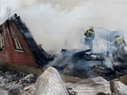 В Петушинской районе при пожаре в частном доме пострадала пожилая женщина