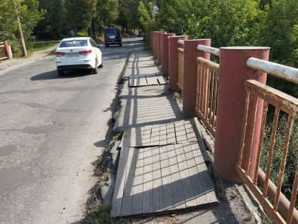 Капитальный ремонт моста через реку Каменка на ул.Слободская