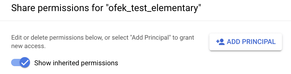 Add principal