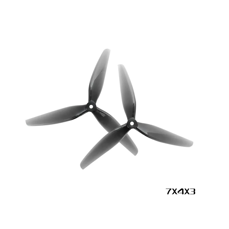 HQProp 7X4X3 Light Grey (2CW+2CCW)-Poly Carbonate Triblade Propeller HQProp 7X4X3 Light Grey (2CW+2CCW)-Poly Carbonate Triblade Propeller