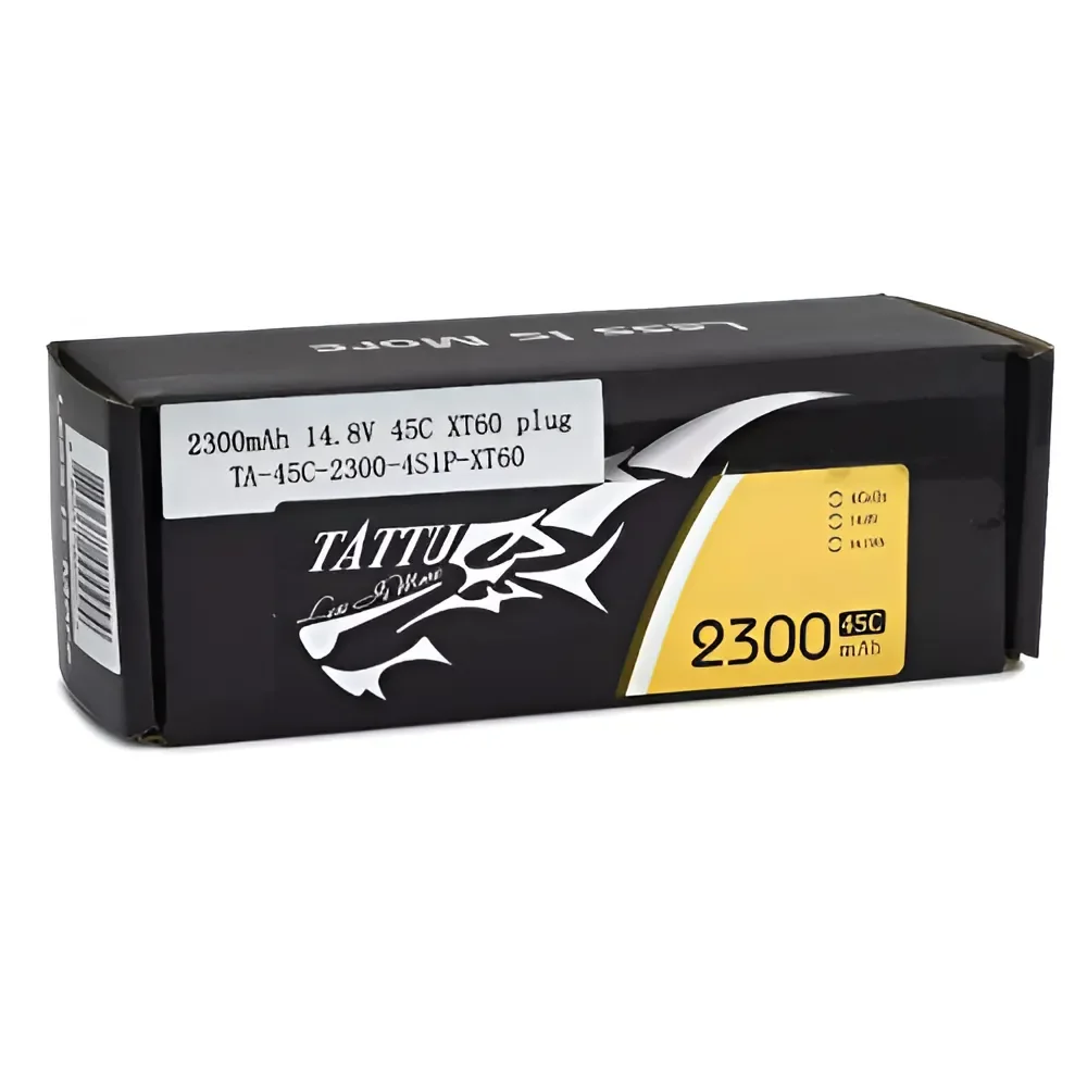 Tattu 2300mAh 4S Battery 14.8V 45C LiPo XT60 for UAV Drones Tattu 2300mAh 4S Battery 14.8V 45C LiPo XT60 for UAV Drones