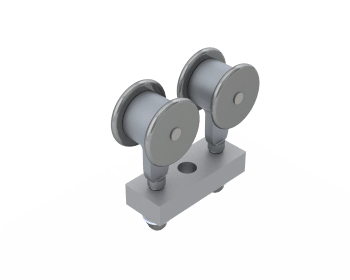 50064-Rullevogn med 4 hjul-svingbare, til 300/500 serien