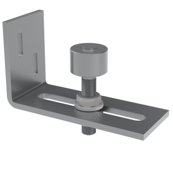 50313-Bunnstyringsbrakett for vegg, 1 x Ø30 rull, L=125mm