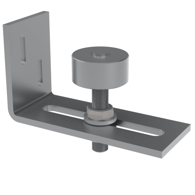 50314-Bunnstyringsbrakett for vegg, 1xØ40 rull, L=125mm