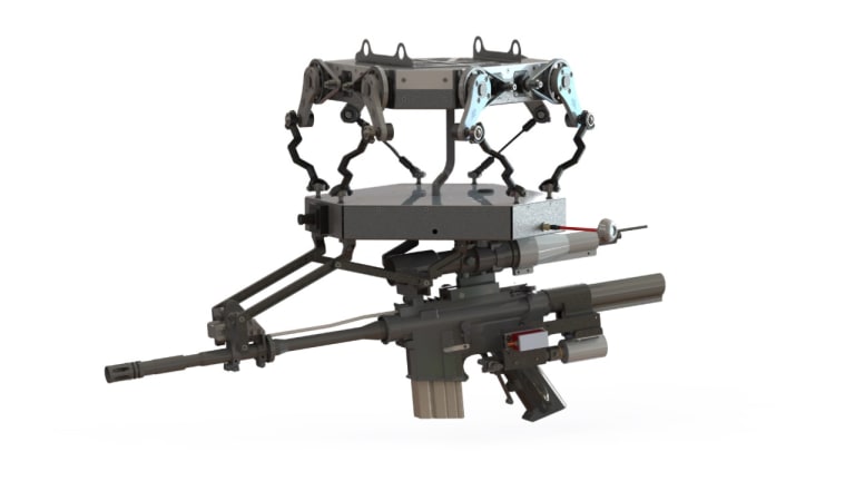 A defense company put a machine gun on a UAV