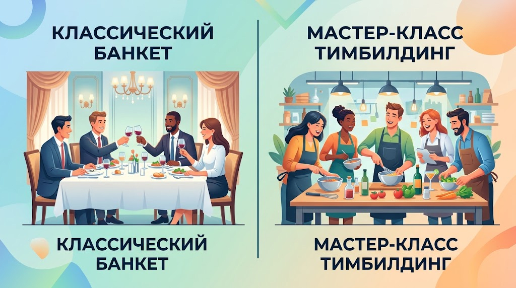 Сравнение форматов корпоративного отдыха: мастер класс по шоколаду против обычного банкета