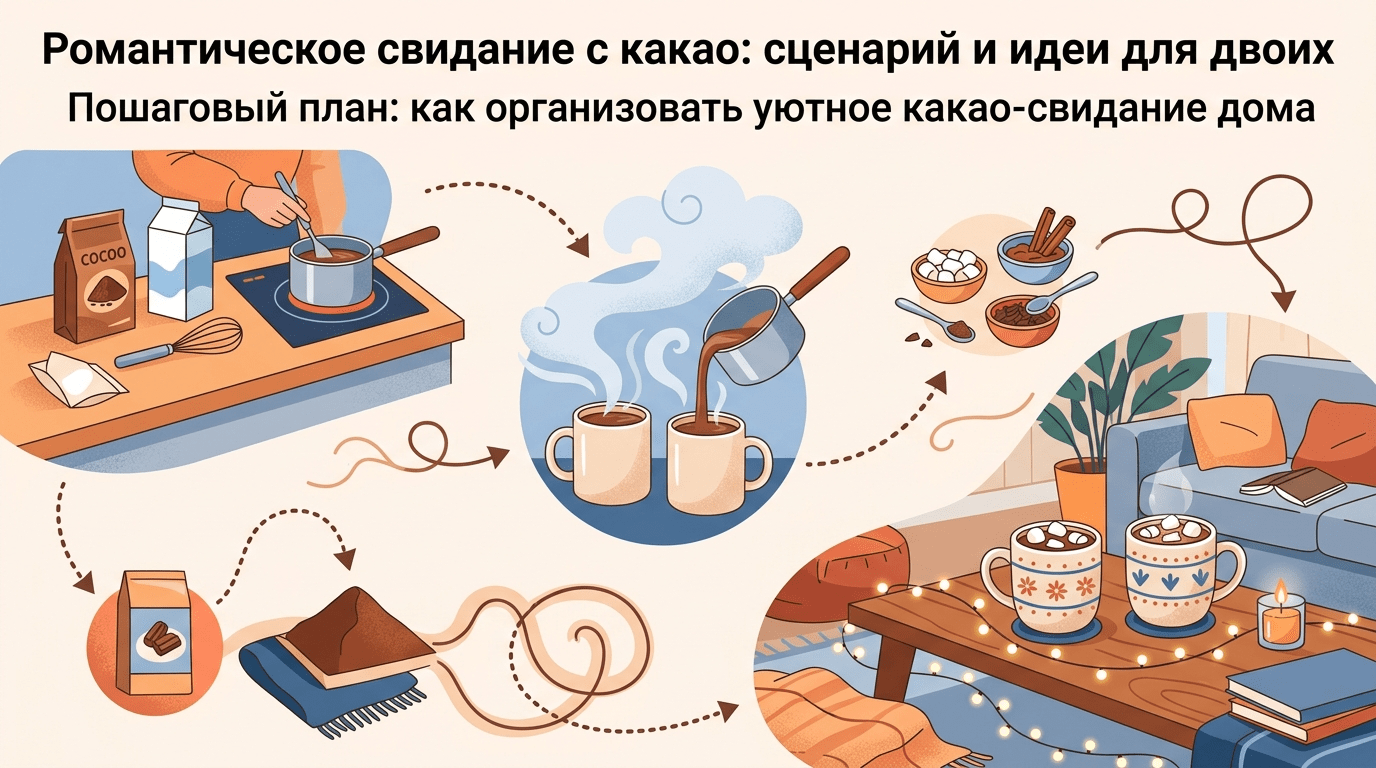 Романтическое свидание с какао: сценарий и идеи для двоих в уютной домашней обстановке