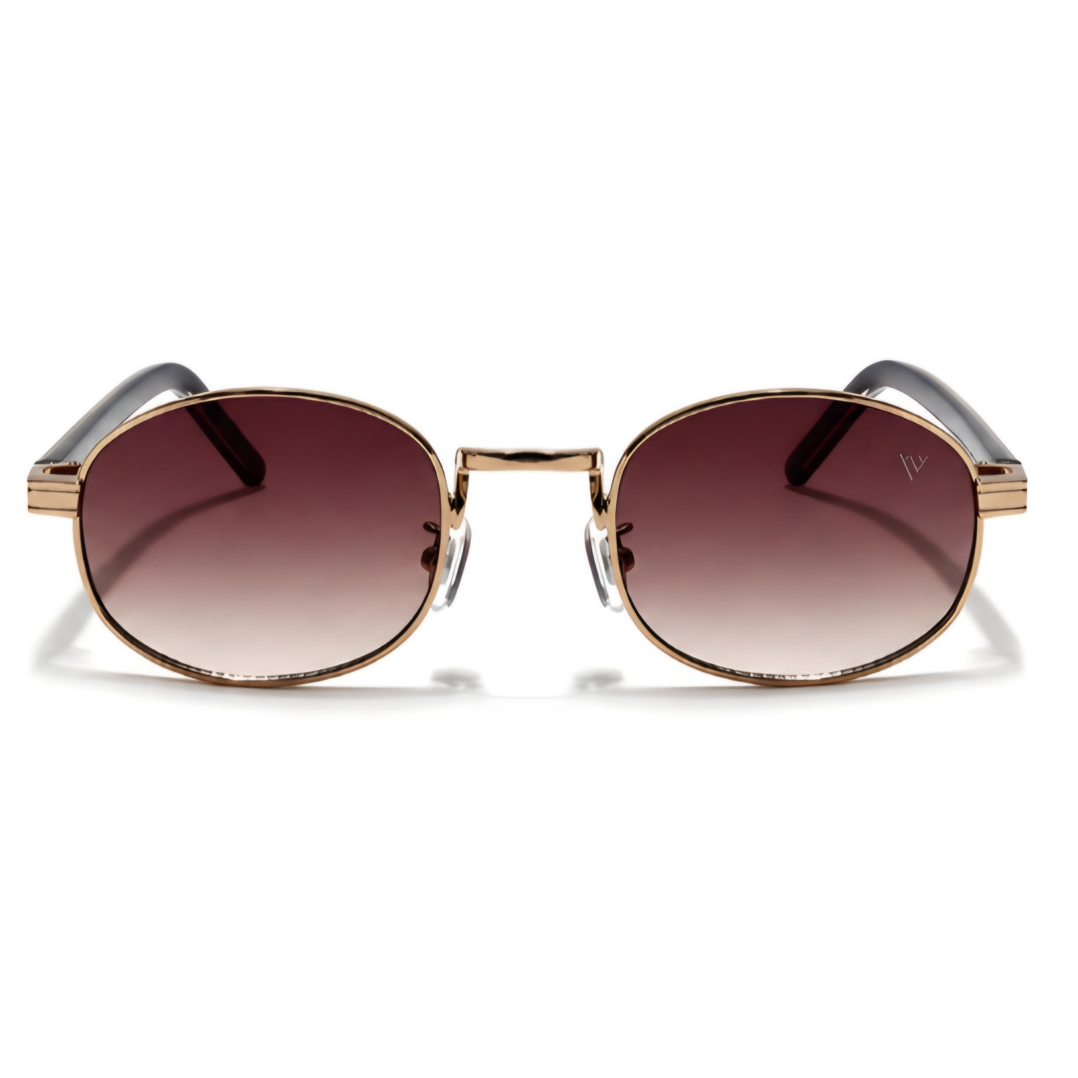 VOYAGE UV Protection, Gradient Oval Sunglasses (51) (For Men & Women, Brown, Clear)