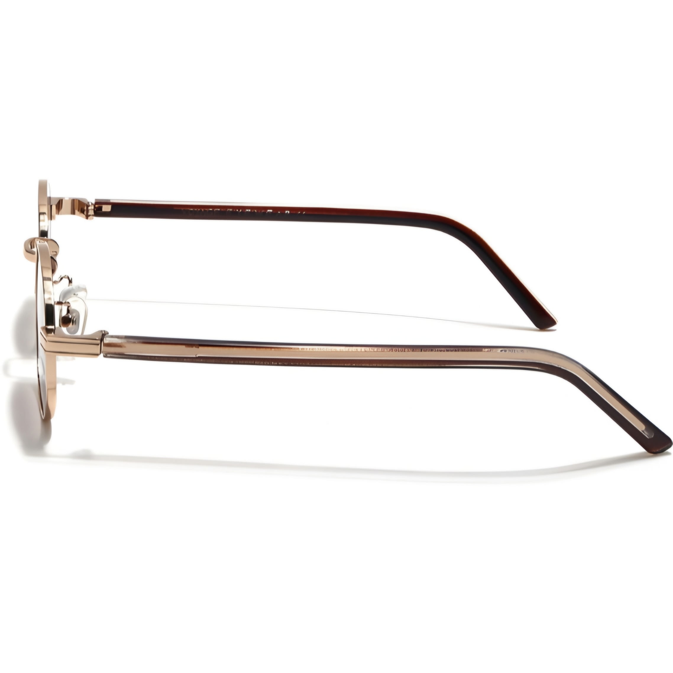 VOYAGE UV Protection, Gradient Oval Sunglasses (51) (For Men & Women, Brown, Clear)