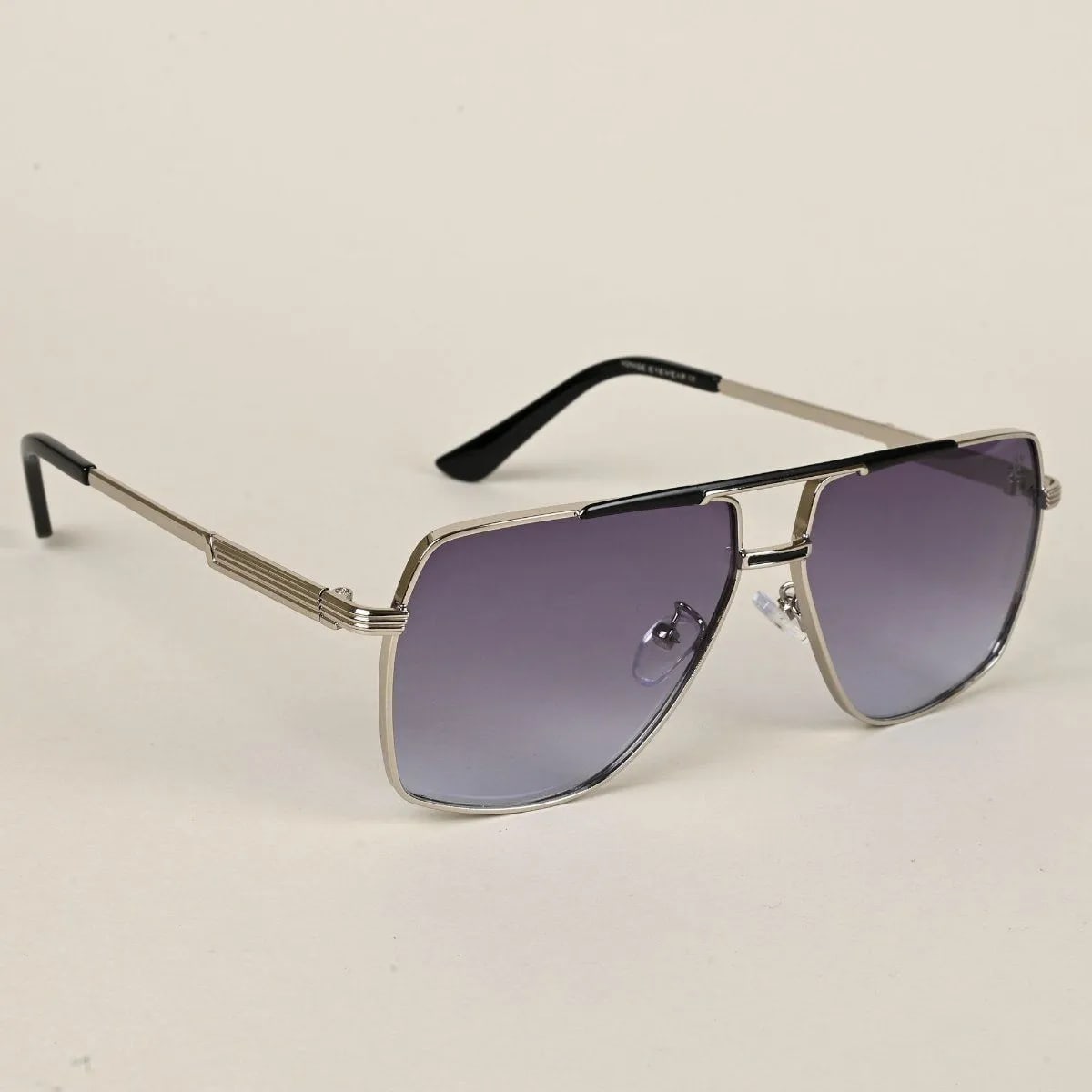Metal WayfarerSunglasses for Men & Women - Silver
