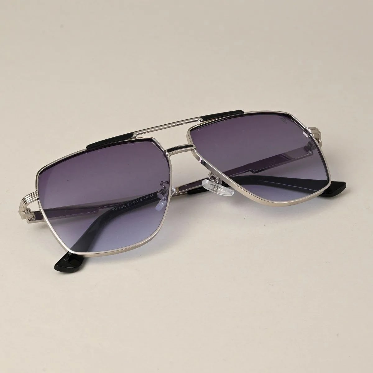 Metal WayfarerSunglasses for Men & Women - Silver