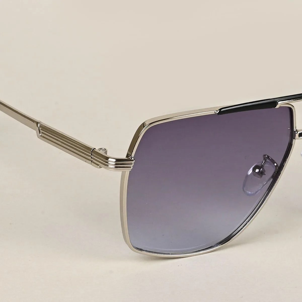 Metal WayfarerSunglasses for Men & Women - Silver