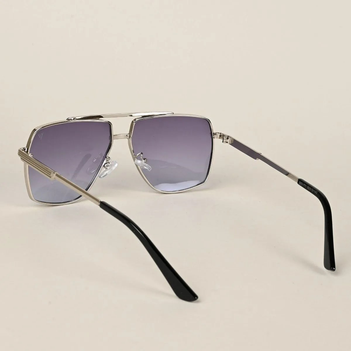 Metal WayfarerSunglasses for Men & Women - Silver