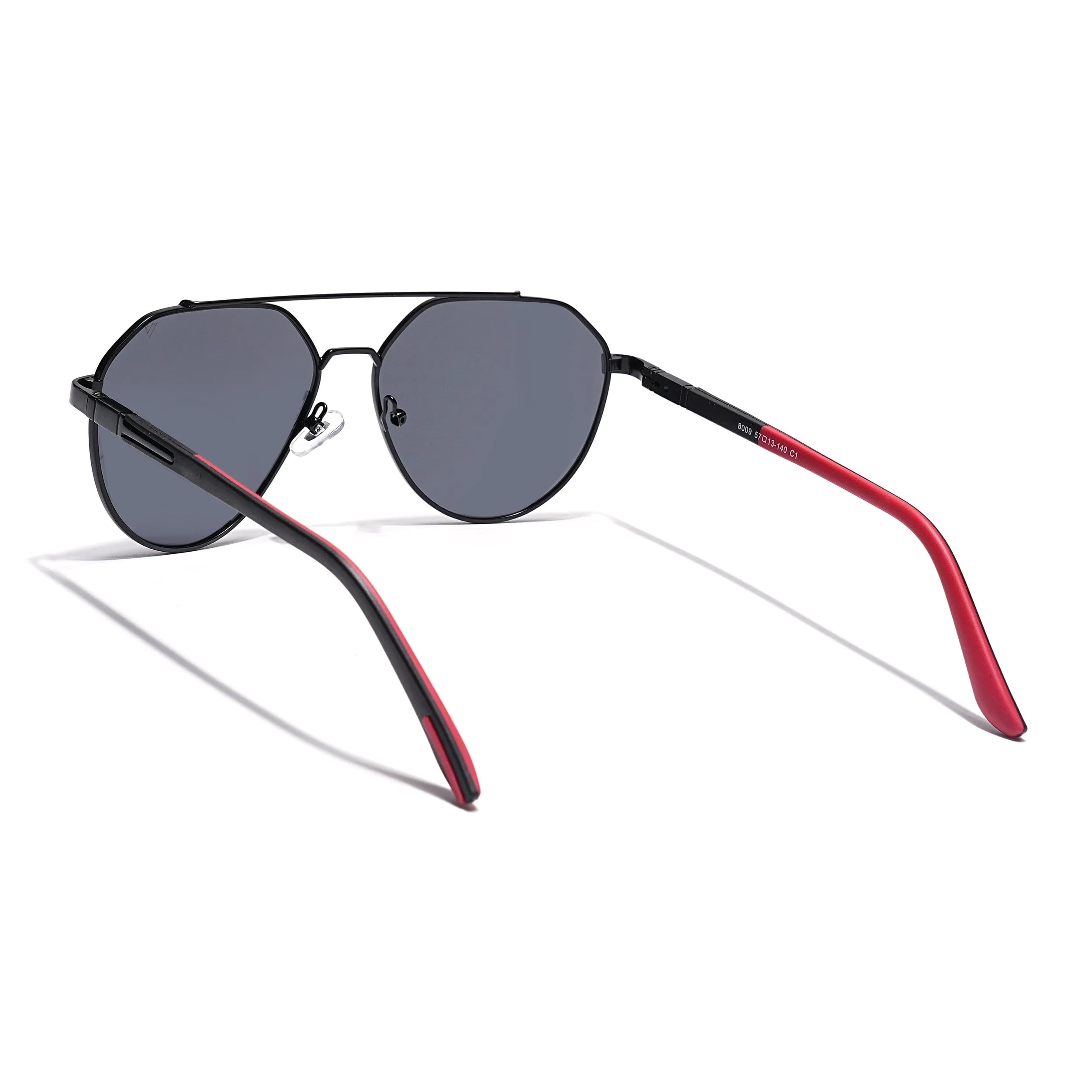 Black Aviator Polarized Sunglasses - PMG4286