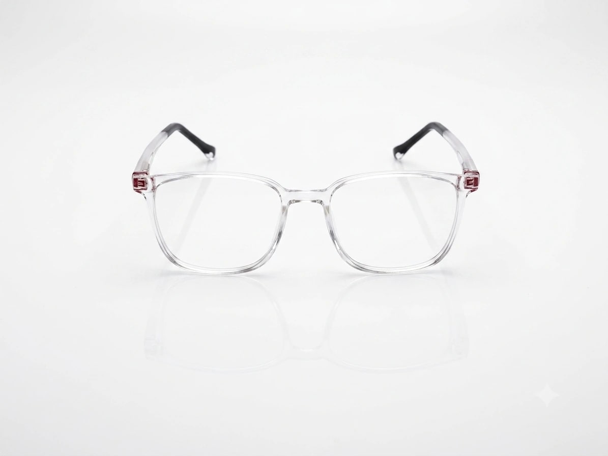 EYECONIC ARK | FLEXIBLE | SQUARE FULL RIM FRAME | TRANSPARENT | SIZE : M