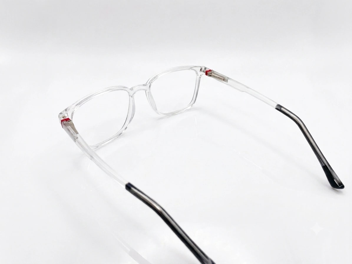EYECONIC ARK | FLEXIBLE | SQUARE FULL RIM FRAME | TRANSPARENT | SIZE : M
