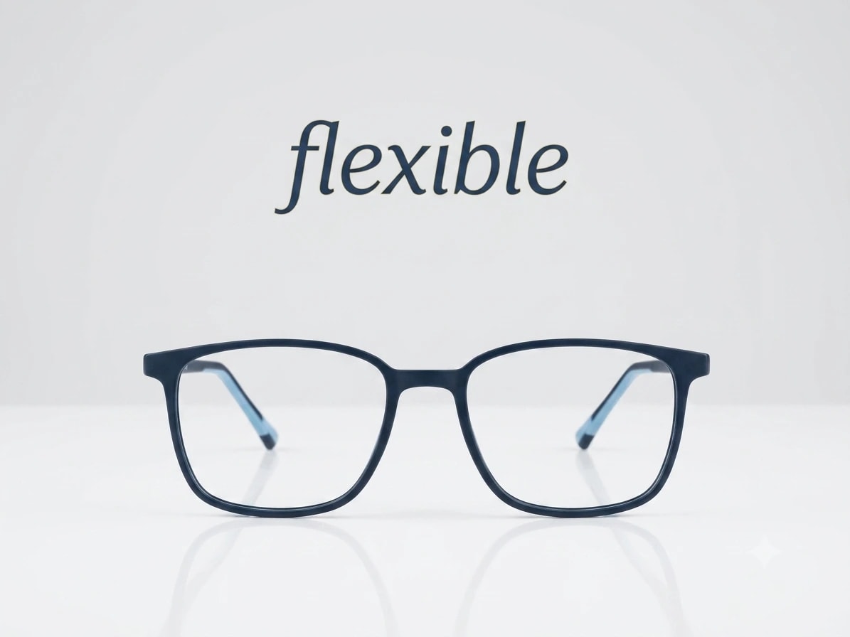 EYECONIC ARK | FLEXIBLE | SQUARE FULL RIM FRAME | BLUE| SIZE : M