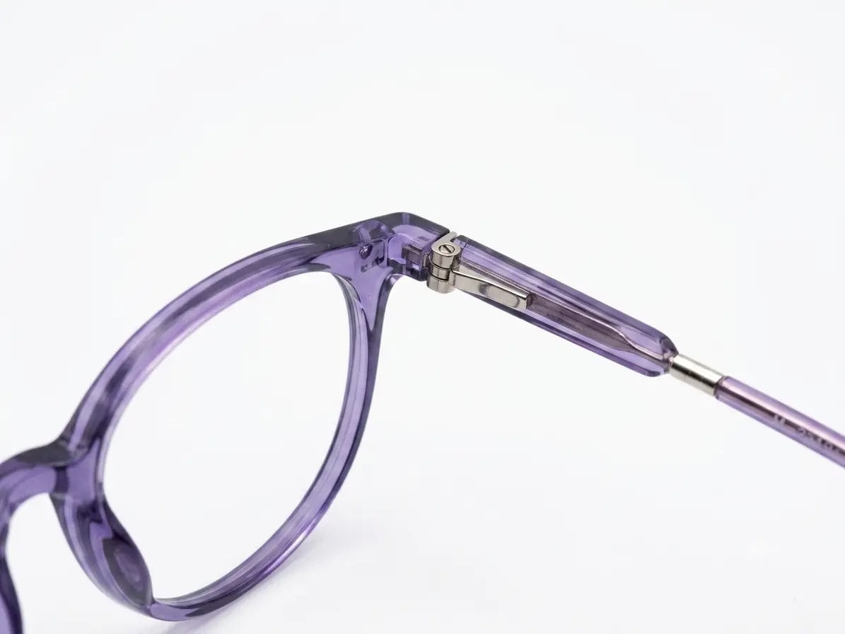 EYECONIC |ROUND FULL RIM LIGHTWEIGHT FRAME | PURPLE | SIZE :- M