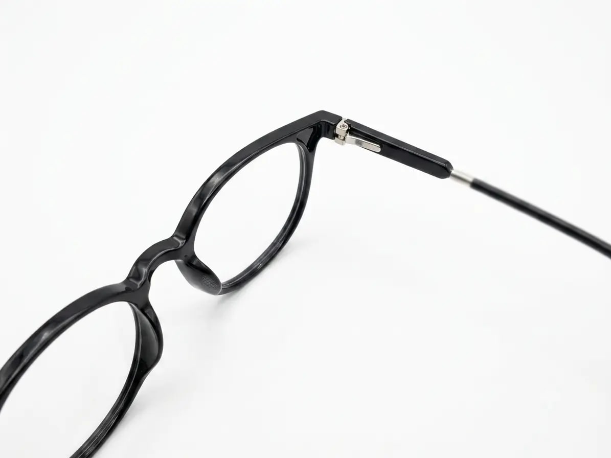 EYECONIC |ROUND FULL RIM LIGHTWEIGHT FRAME | G.BLACK | SIZE :- M