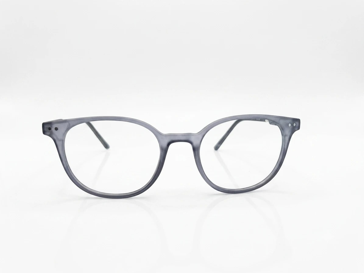EYECONIC |ROUND FULL RIM LIGHTWEIGHT FRAME | MATTE GREY | SIZE :- M