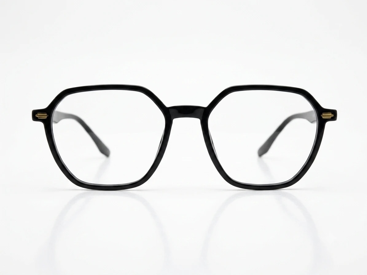 EYECONIC|HEXAGONAL UNISEX FULL RIM | G.BLACK | SIZE :- M