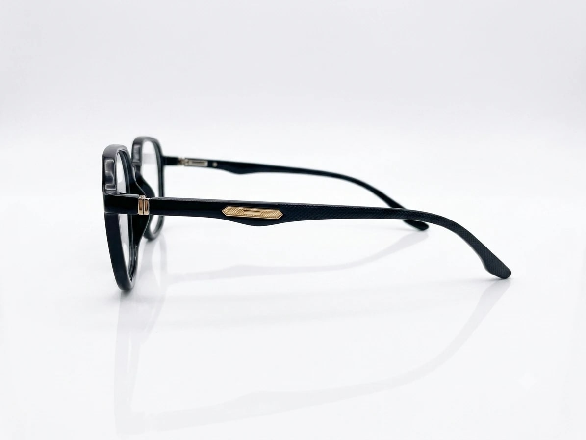 EYECONIC|HEXAGONAL UNISEX FULL RIM | G.BLACK | SIZE :- M