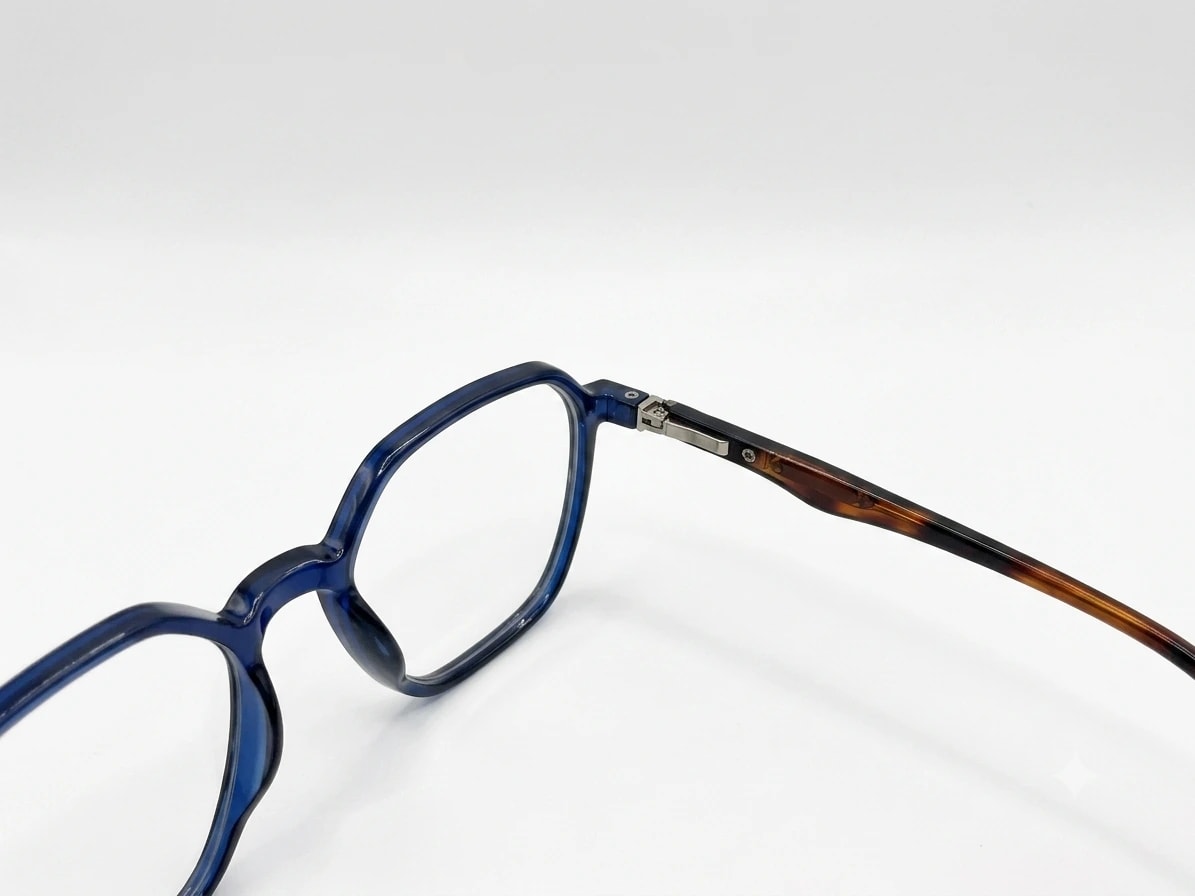 EYECONIC|HEXAGONAL UNISEX FULL RIM |BLUE | SIZE :- M