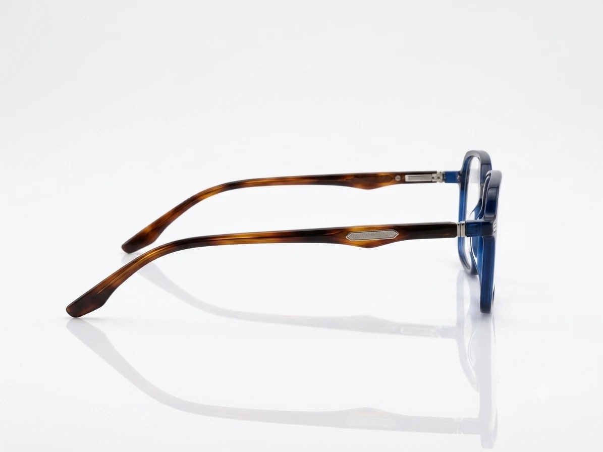 EYECONIC|HEXAGONAL UNISEX FULL RIM |BLUE | SIZE :- M