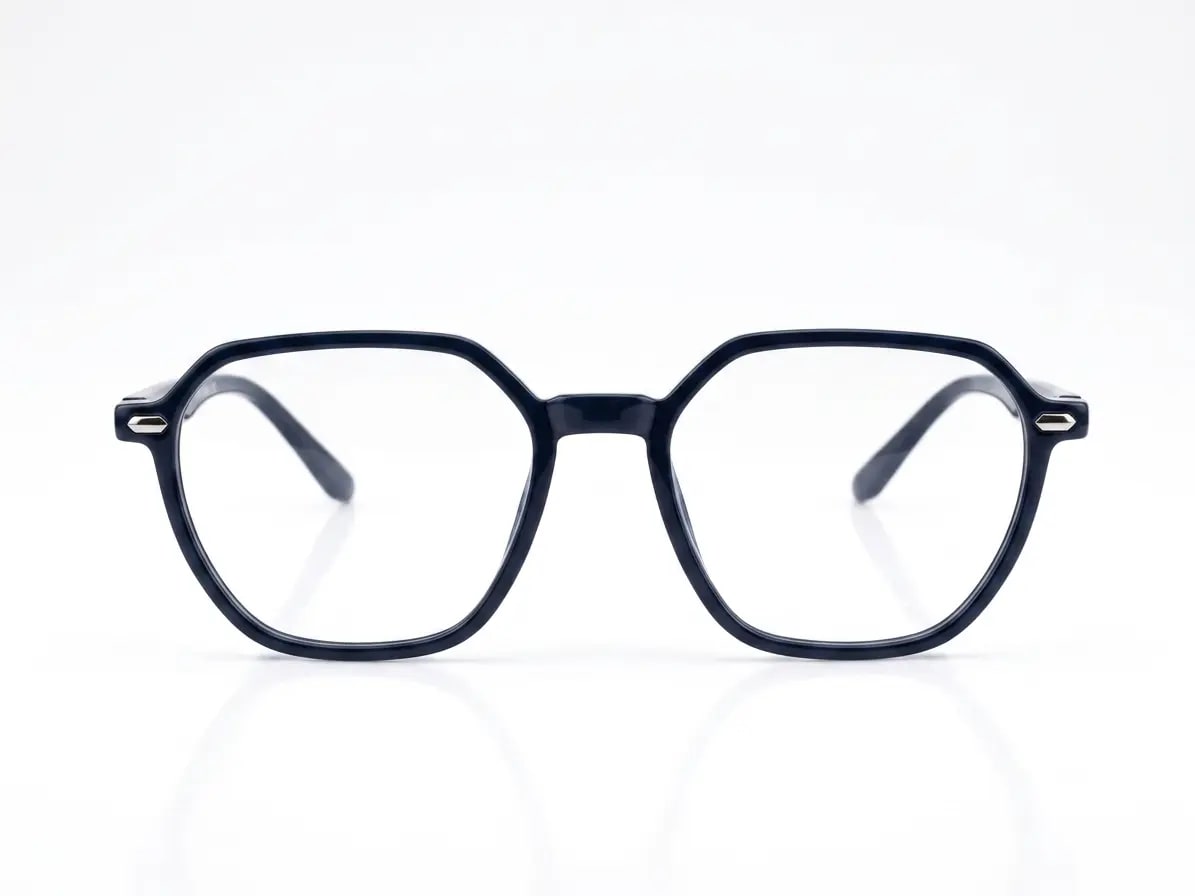 EYECONIC|HEXAGONAL UNISEX FULL RIM |G.NAVYBLUE | SIZE :- M