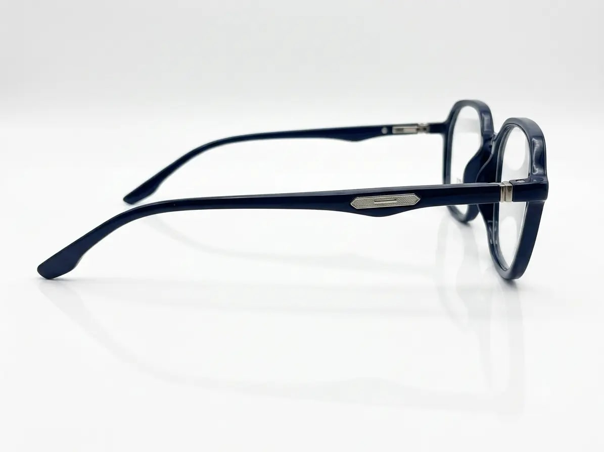 EYECONIC|HEXAGONAL UNISEX FULL RIM |G.NAVYBLUE | SIZE :- M