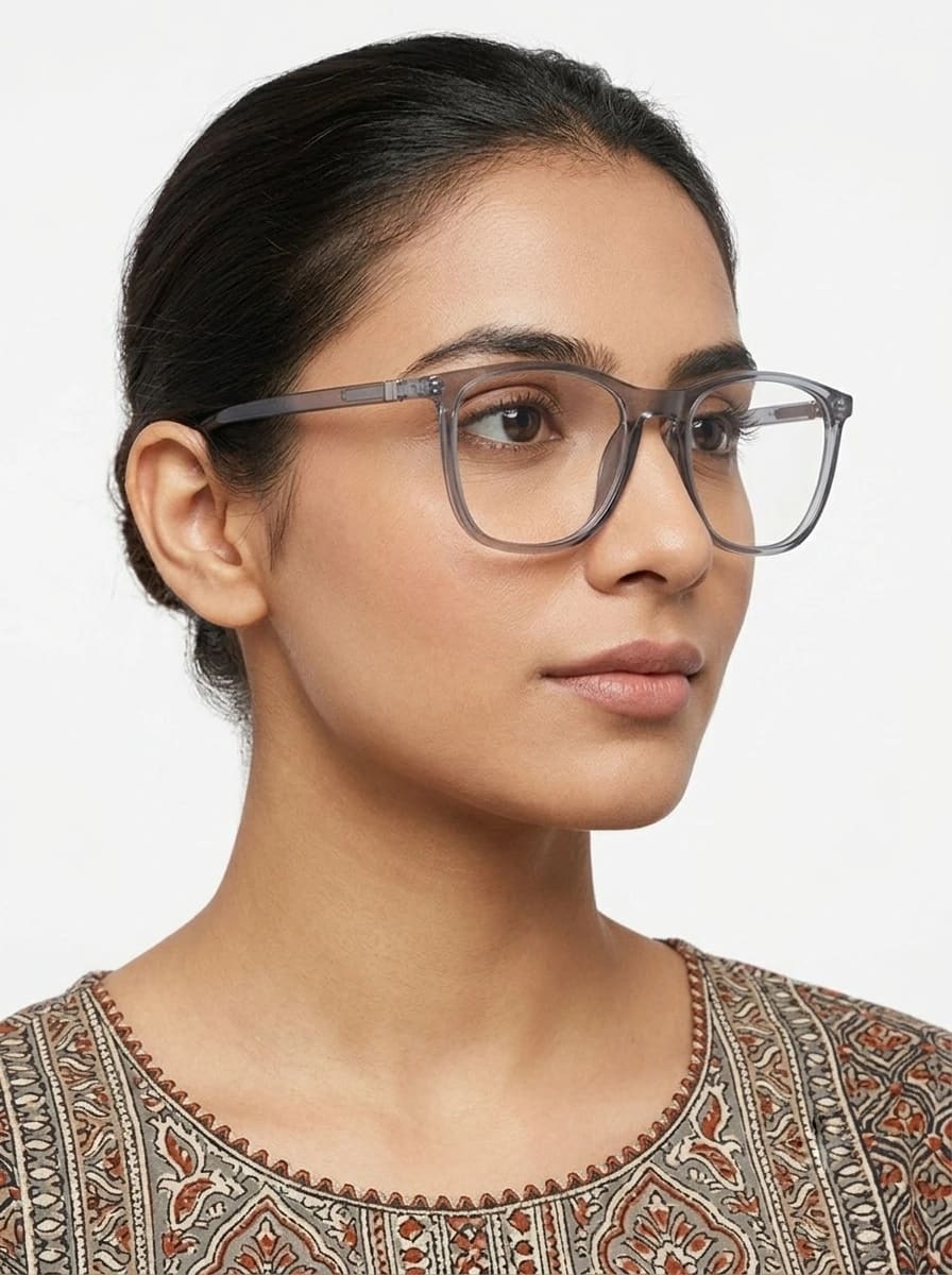 EYECONIC FLEXIBLE | UNISEX | SQUARE |T.GREY| SIZE :- M