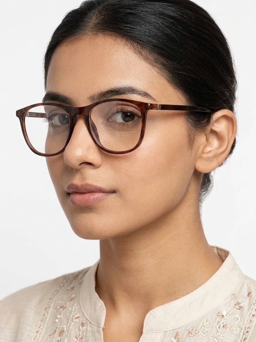 EYECONIC FLEXIBLE | UNISEX | SQUARE |BROWN | SIZE :- M