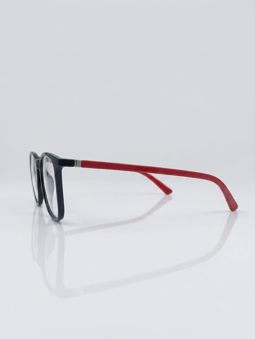 EYECONIC FLEXIBLE | UNISEX | SQUARE |BLACK&RED| SIZE :- M
