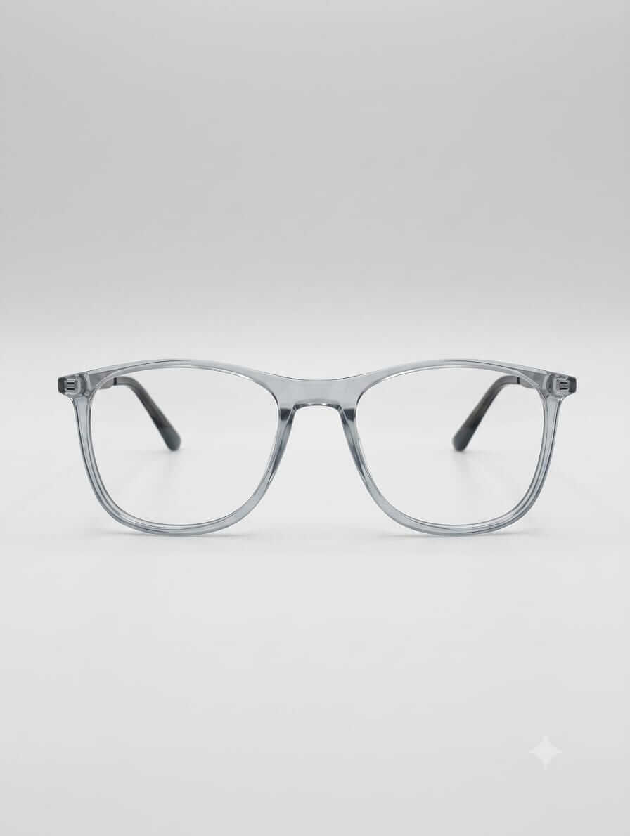 EYECONIC FLEXIBLE | UNISEX | SQUARE |CLEAR GREY| SIZE :- M