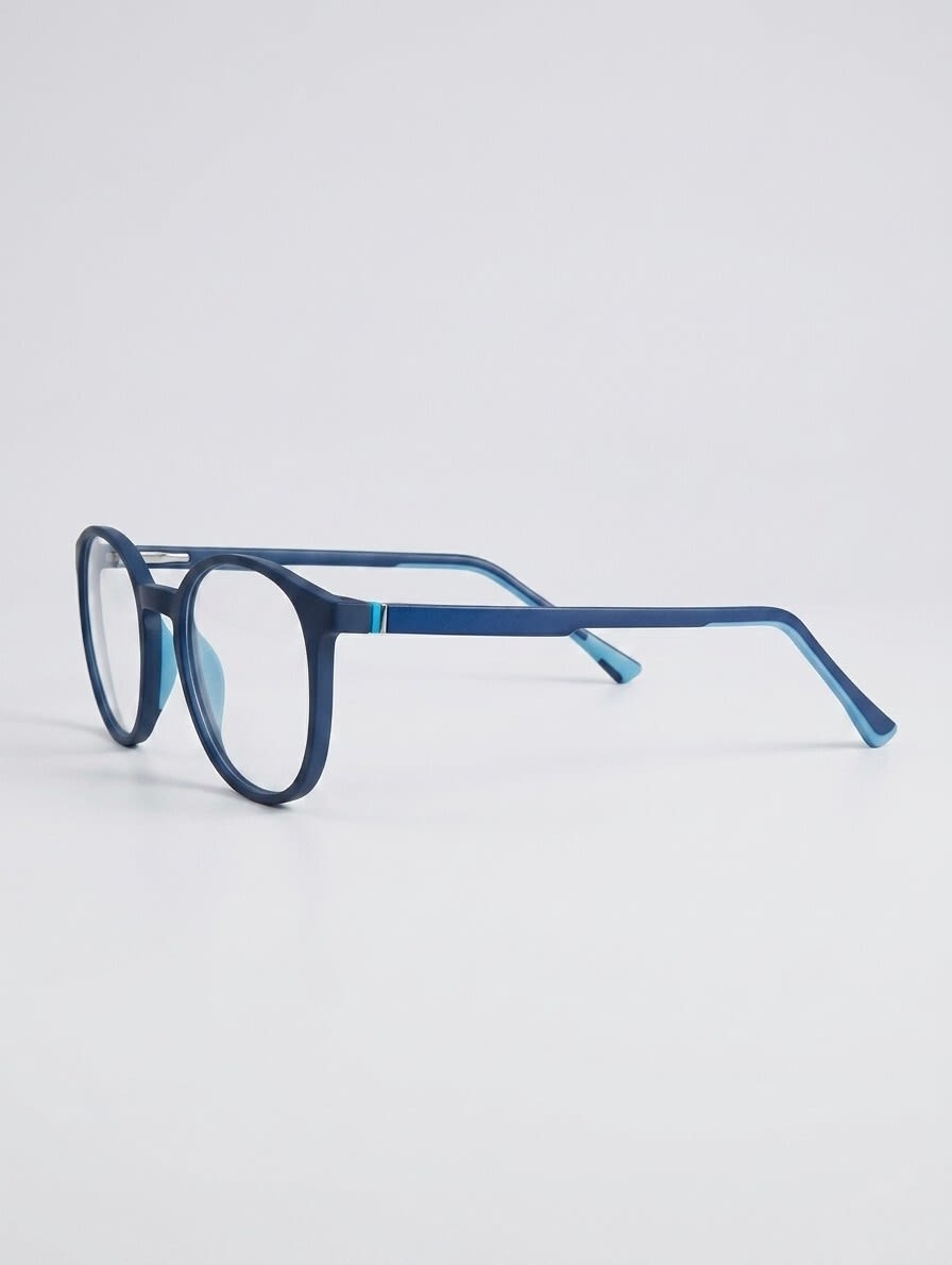 EYECONIC ARK | FLEXIBLE |M.BLUE| ROUND FULL RIM FRAME| SIZE : M