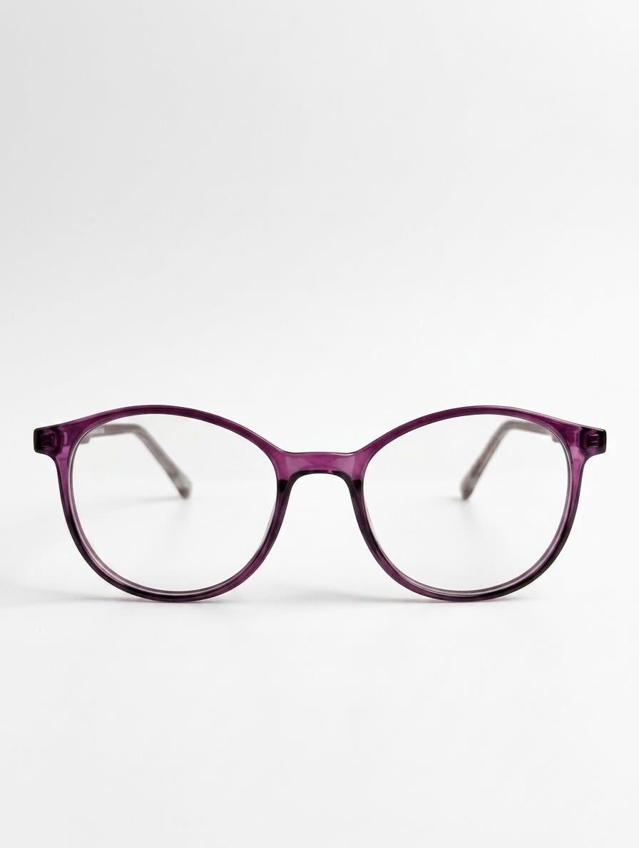 EYECONIC ARK | FLEXIBLE | ROUND FULL RIM FRAME | PURPLE | SIZE : M