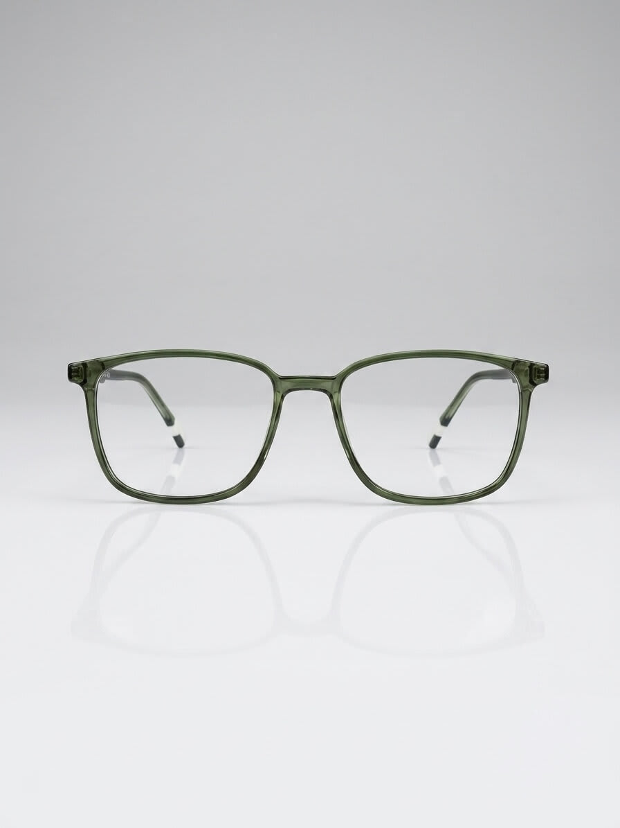 EYECONIC ARK | FLEXIBLE | SQUARE FULL RIM FRAME | GREEN | SIZE : M