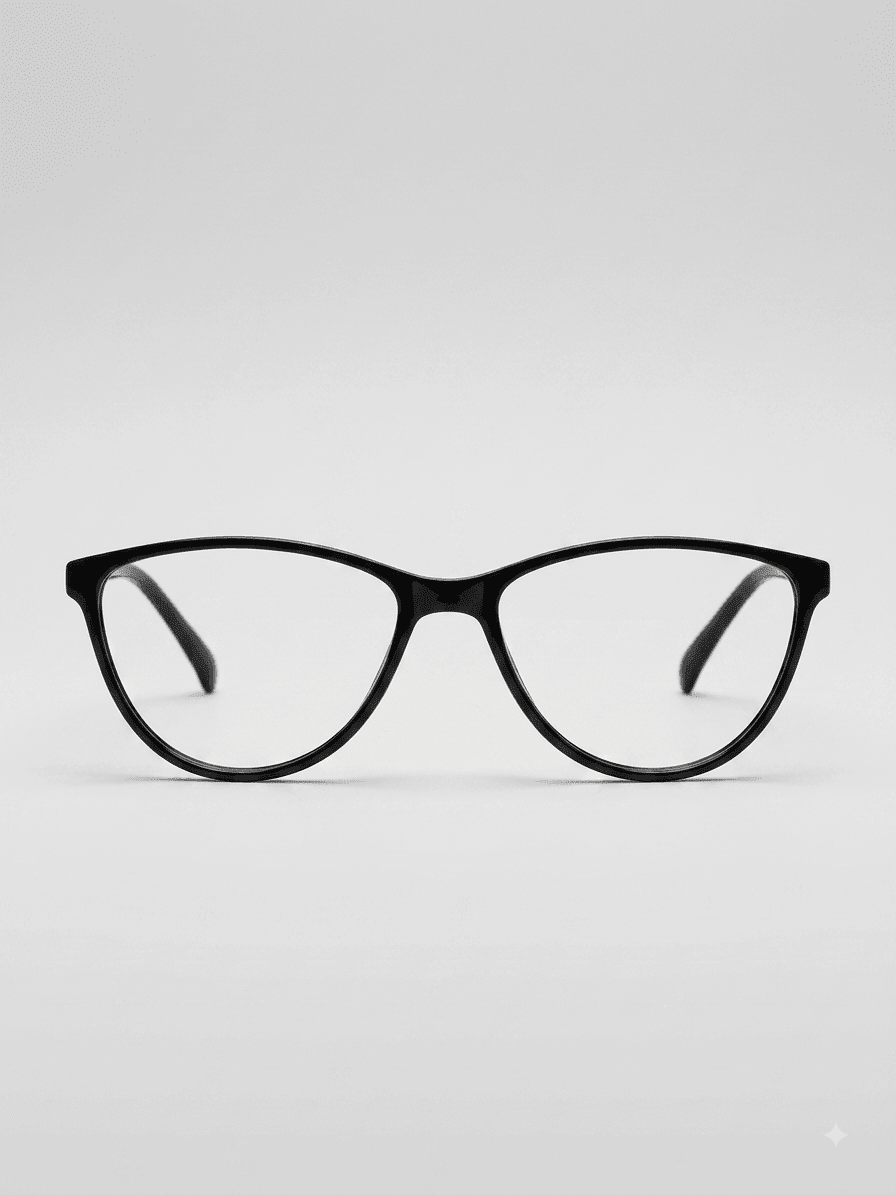 EYECONIC|CAT EYE | BLACK | SIZE :- M