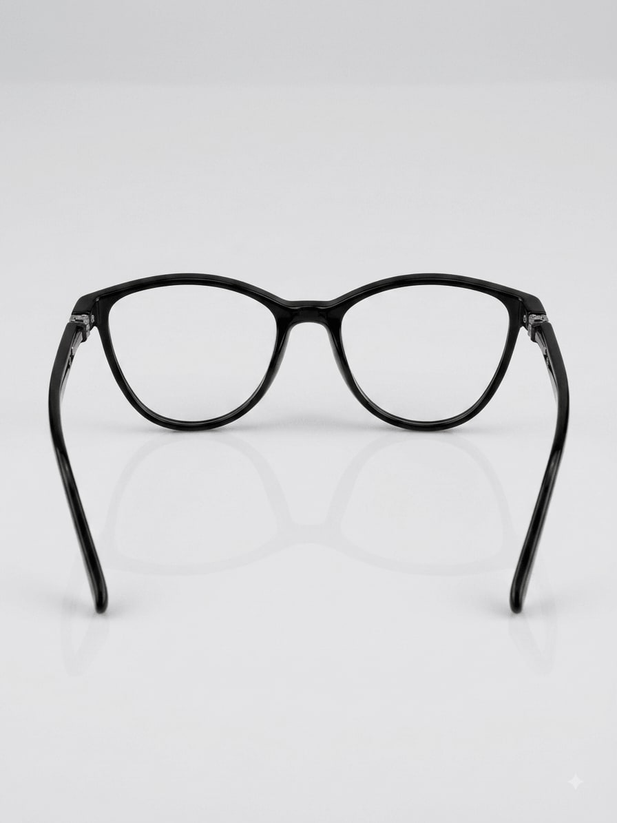 EYECONIC|CAT EYE | BLACK | SIZE :- M