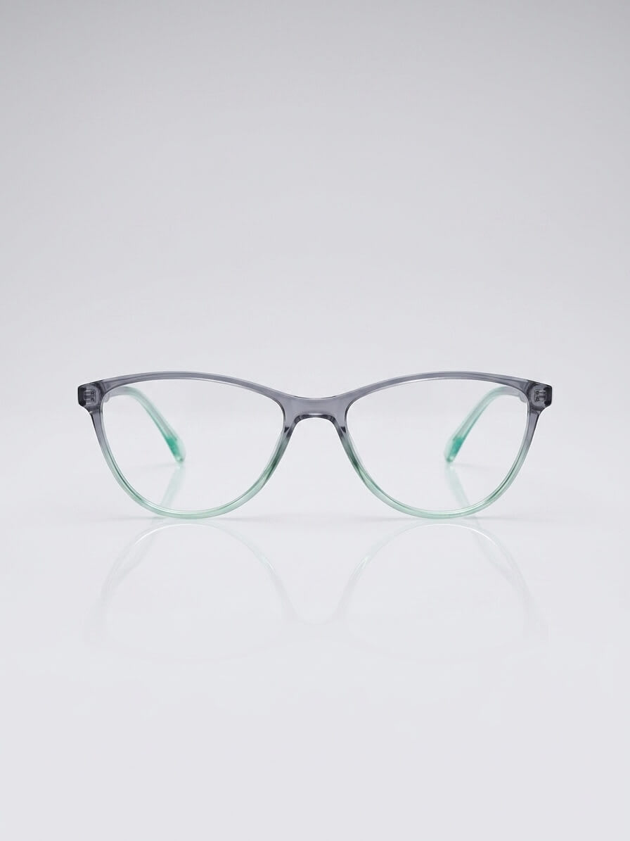 EYECONIC|CAT EYE | GREY WITH MINT GREEN GRADIENT| SIZE :- M