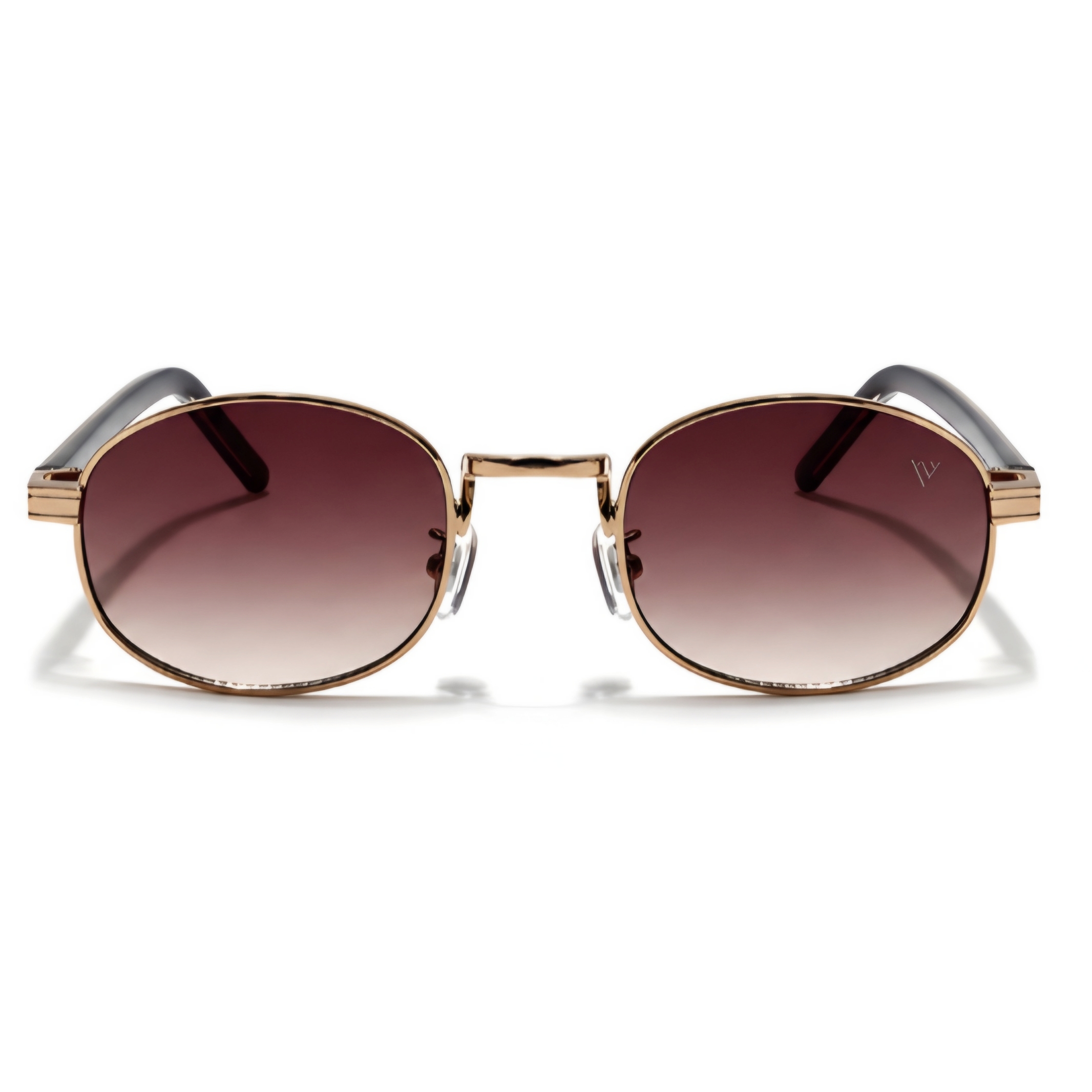 VOYAGE UV Protection, Gradient Oval Sunglasses (51) (For Men & Women, Brown, Clear)