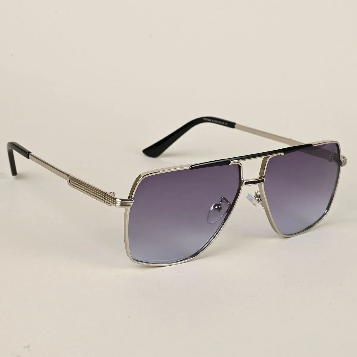 Metal WayfarerSunglasses for Men & Women - Silver